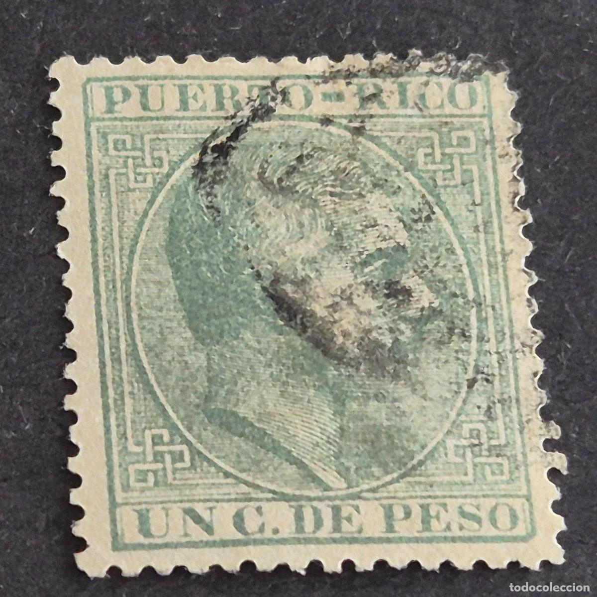 Sellos: ESPA&Ntilde;A, PUERTO RICO, 1882-1886, ALFONSO XII, EDIFIL 61, USADO, (LOTE AB)