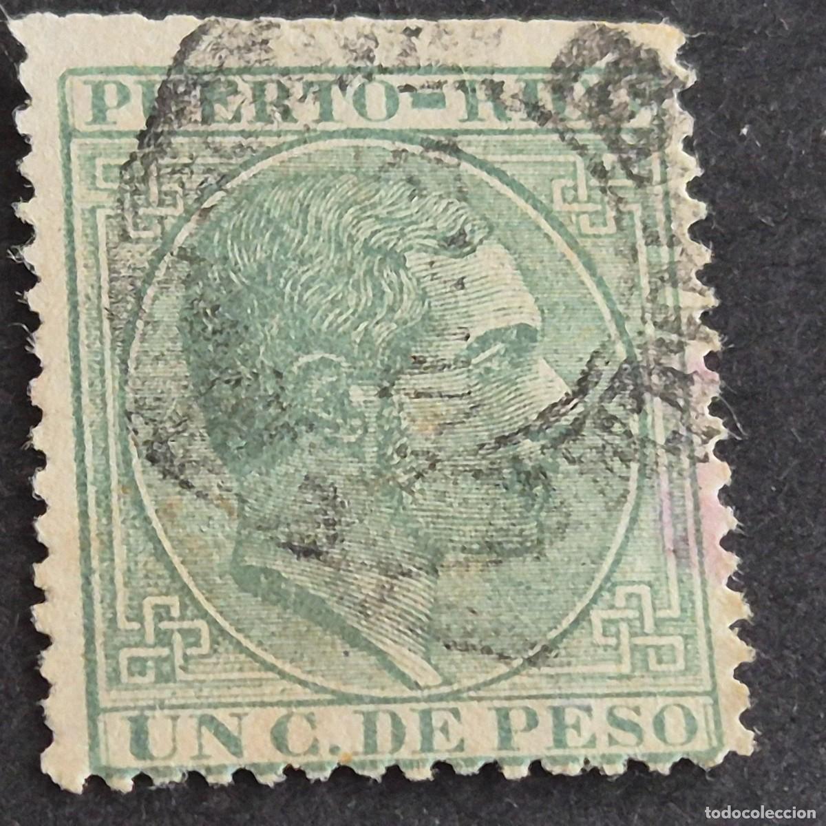 Sellos: ESPA&Ntilde;A, PUERTO RICO, 1882-1886, ALFONSO XII, EDIFIL 61, USADO, (LOTE AB)