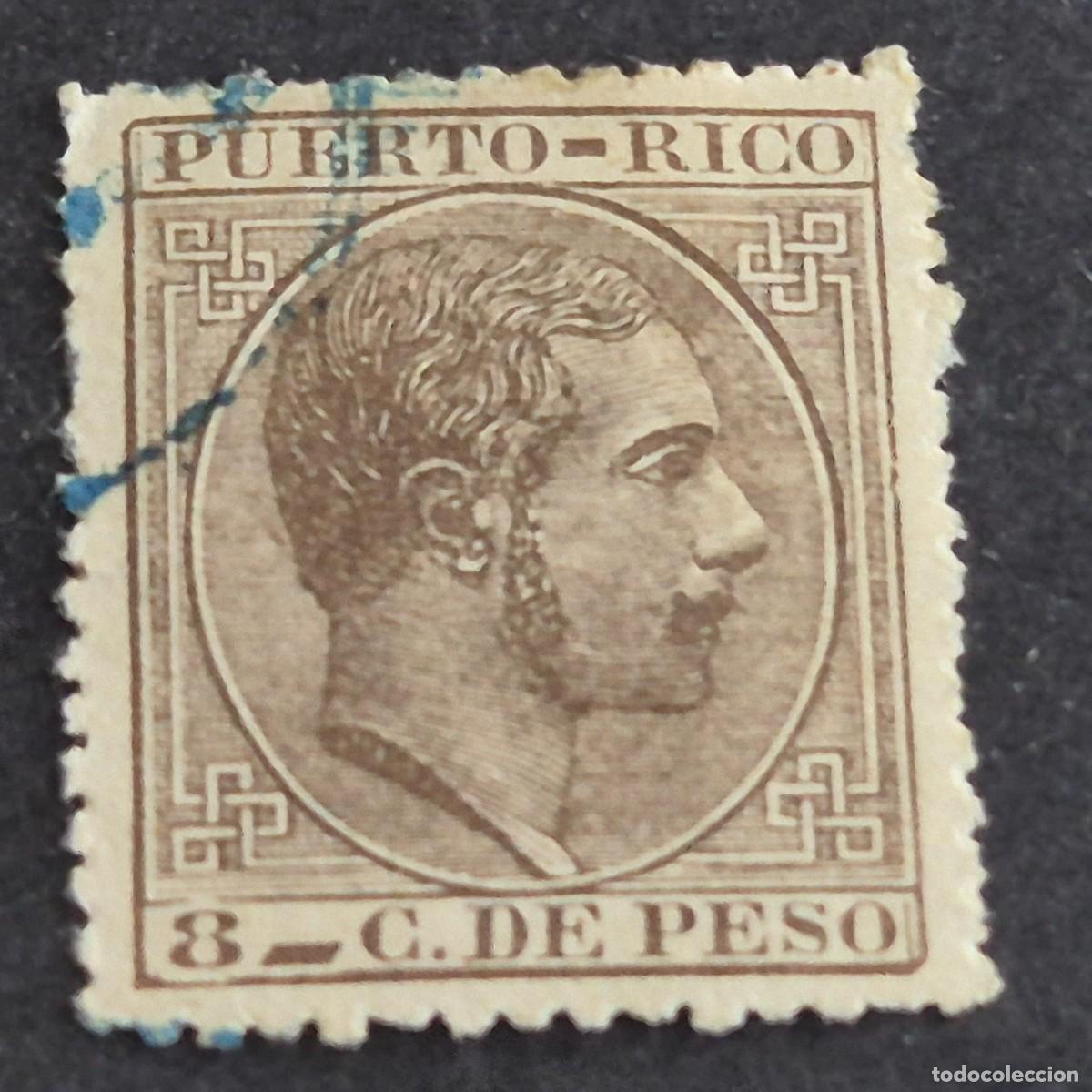 Sellos: ESPA&Ntilde;A, PUERTO RICO, 1882-1886, ALFONSO XII, EDIFIL 66, USADO, (LOTE AB)