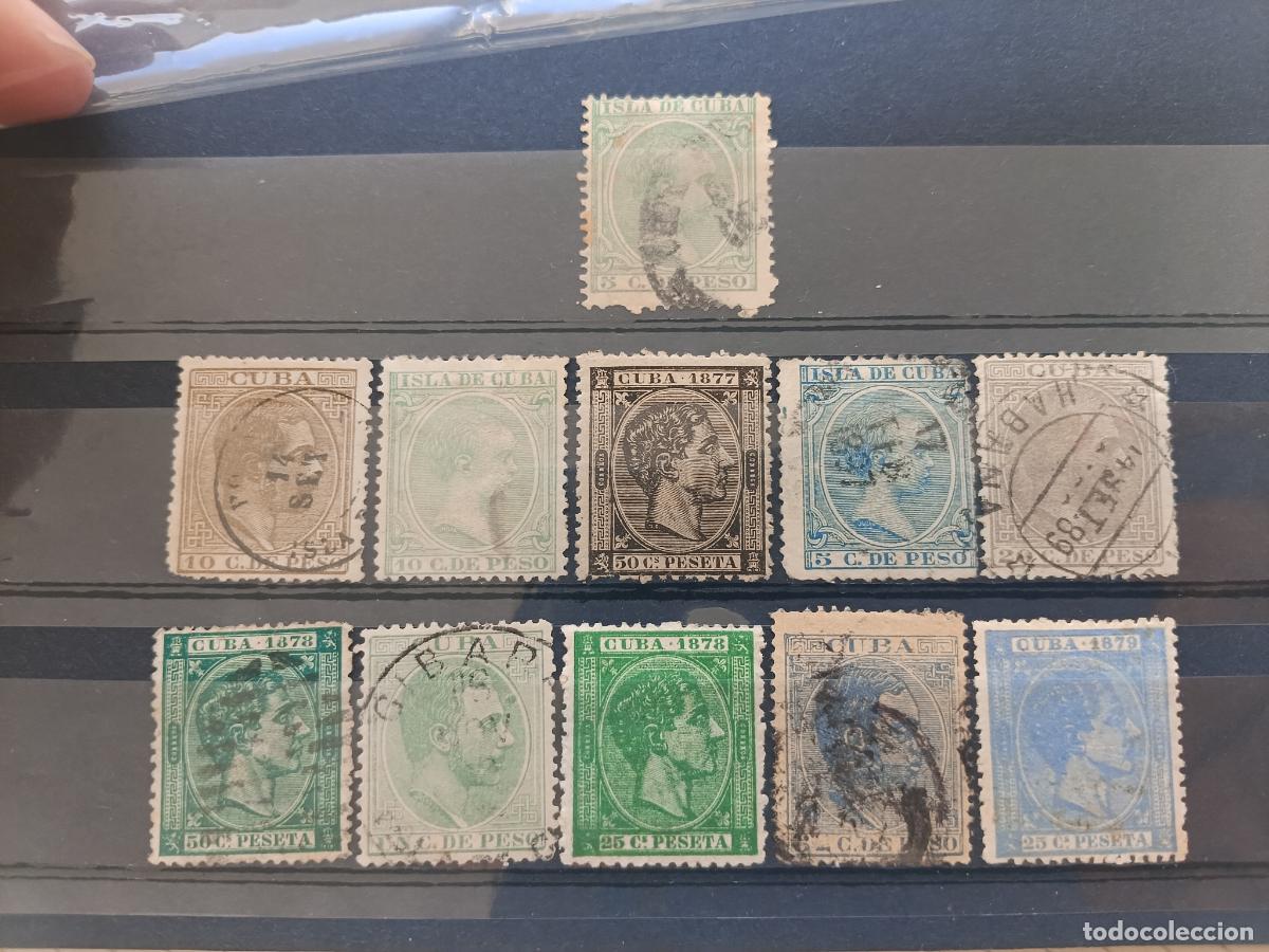 Sellos: Cuba espa&ntilde;ola: lote de sellos