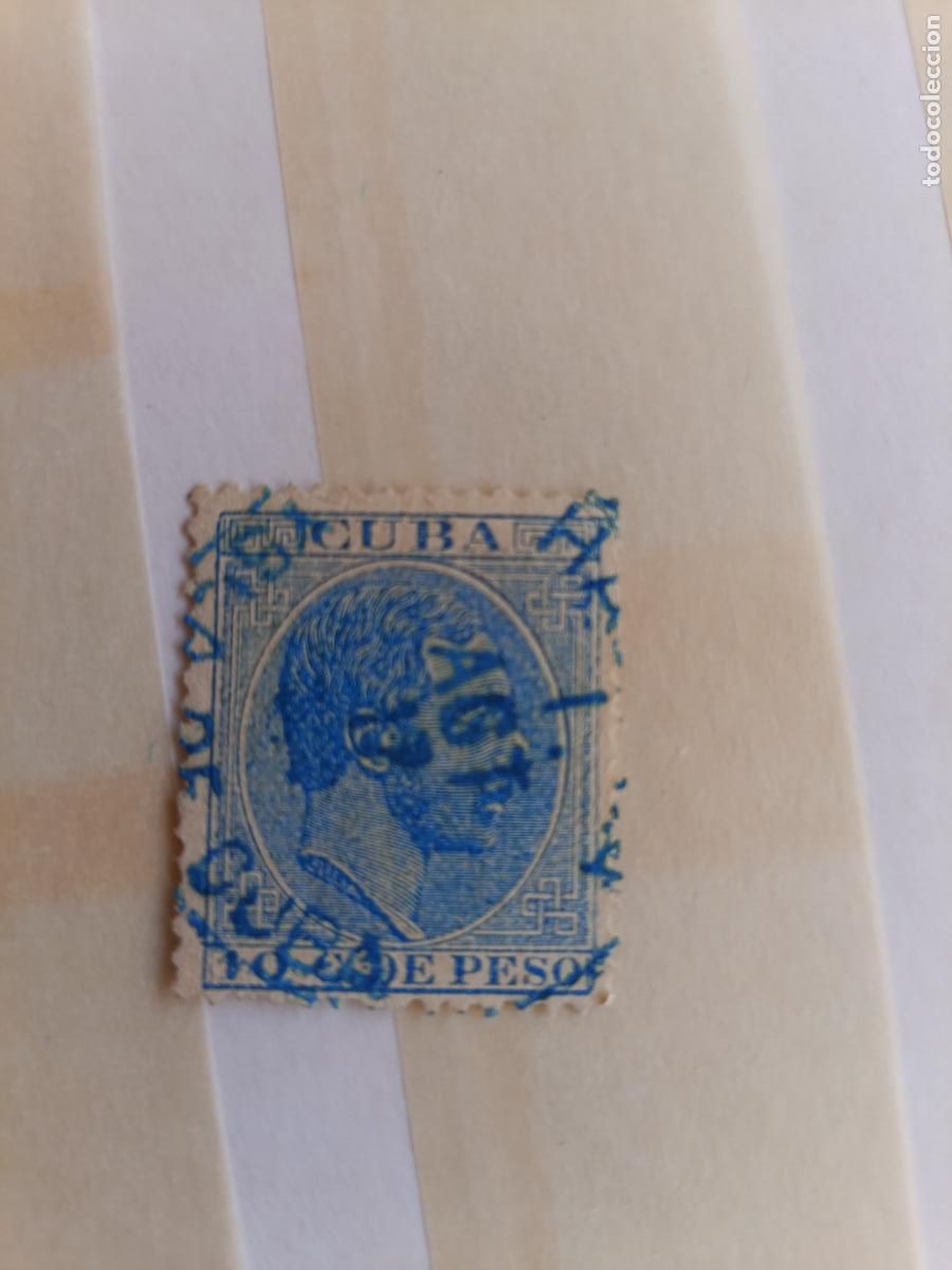 Sellos: Cuba. Edifil 103 Alfonso XII