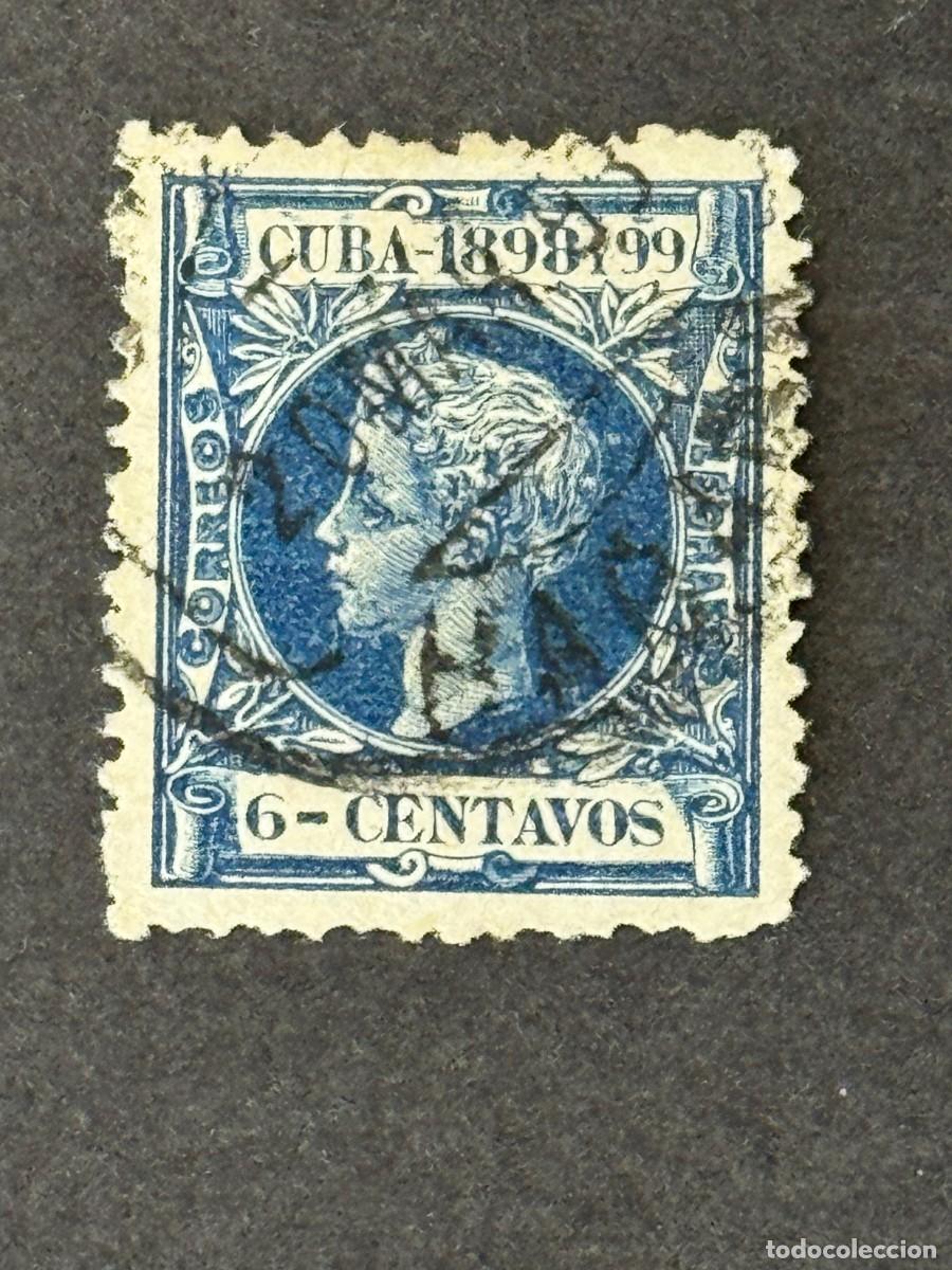 Sellos: Cuba, Alfonso XIII, 1898, Edifil 164, usado