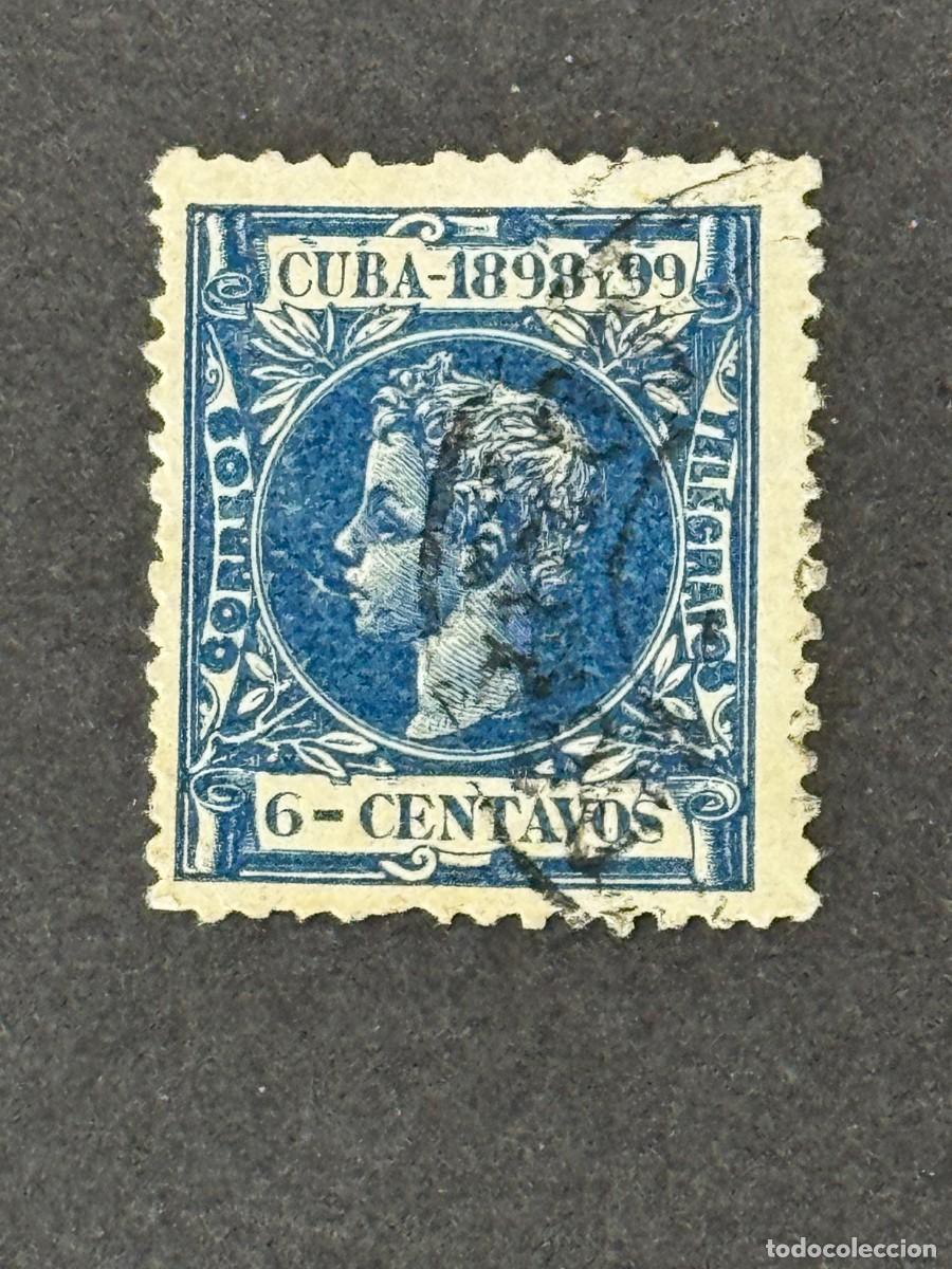Sellos: Cuba, Alfonso XIII, 1898, Edifil 164, usado