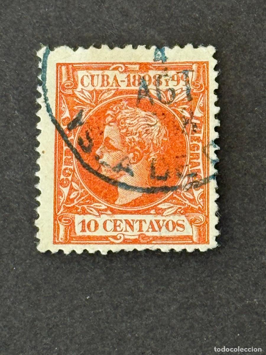 Sellos: Cuba, Alfonso XIII, 1898, Edifil 166, usado