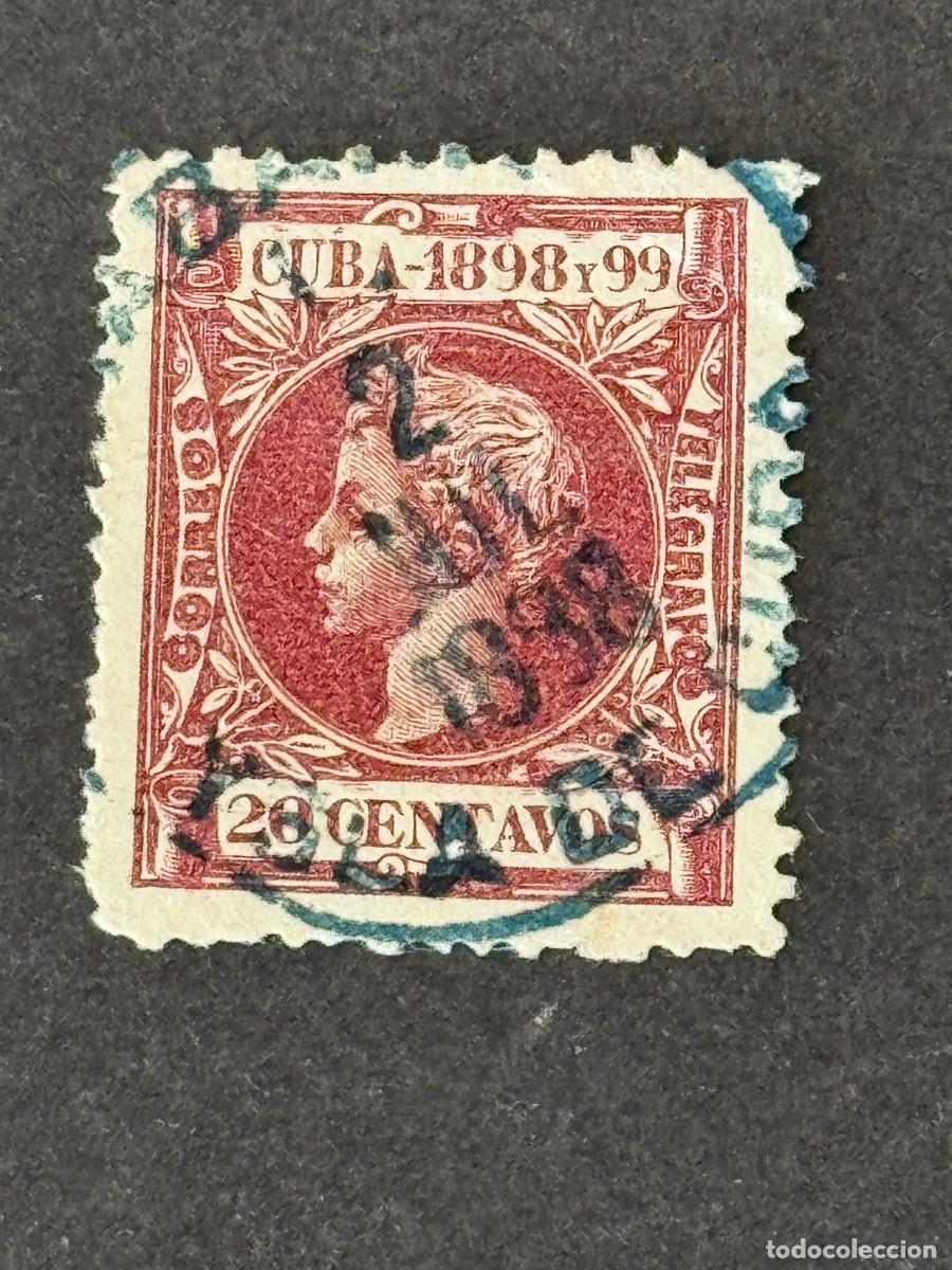 Sellos: Cuba, Alfonso XIII, 1898, Edifil 168, usado