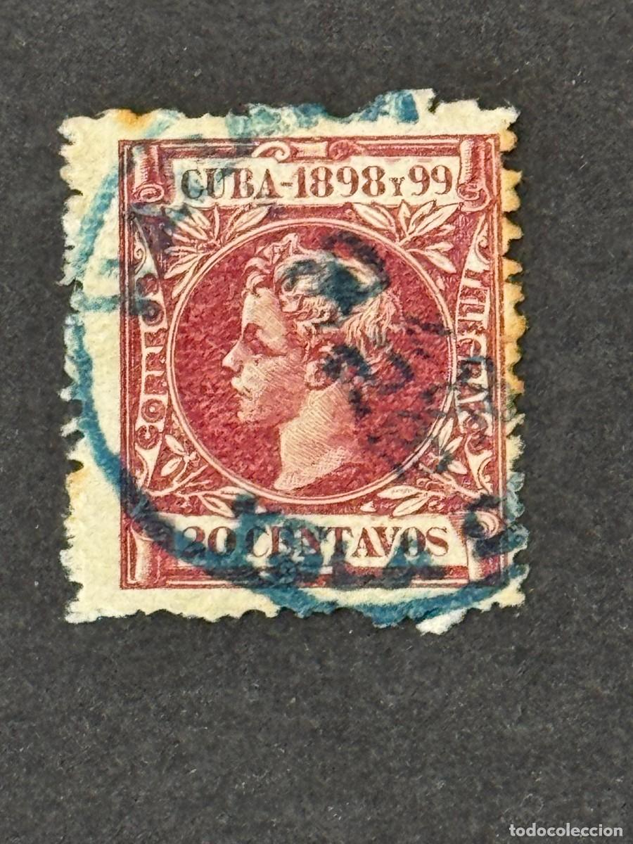 Sellos: Cuba, Alfonso XIII, 1898, Edifil 168, usado