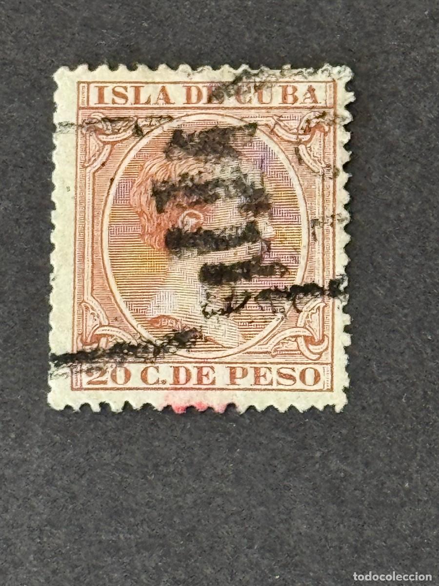 Sellos: Cuba, Alfonso XIII, 1894, Edifil 139, usado