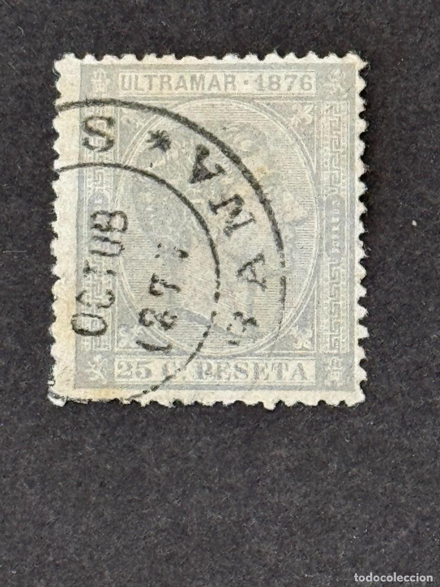 Sellos: Cuba, Alfonso XII, 1876, Edifil 36, usado