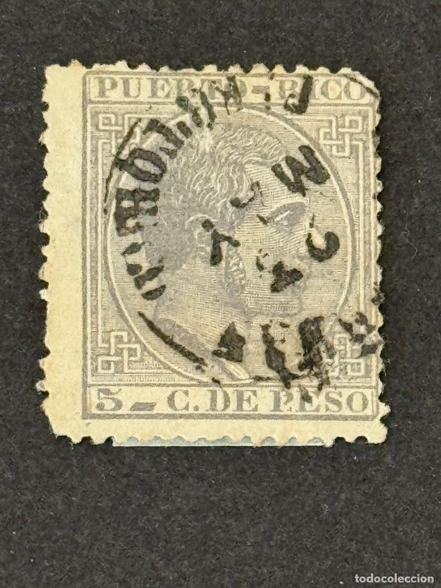 Sellos: Puerto Rico, Alfonso XII, 1882-1884, Edifil 65, usado