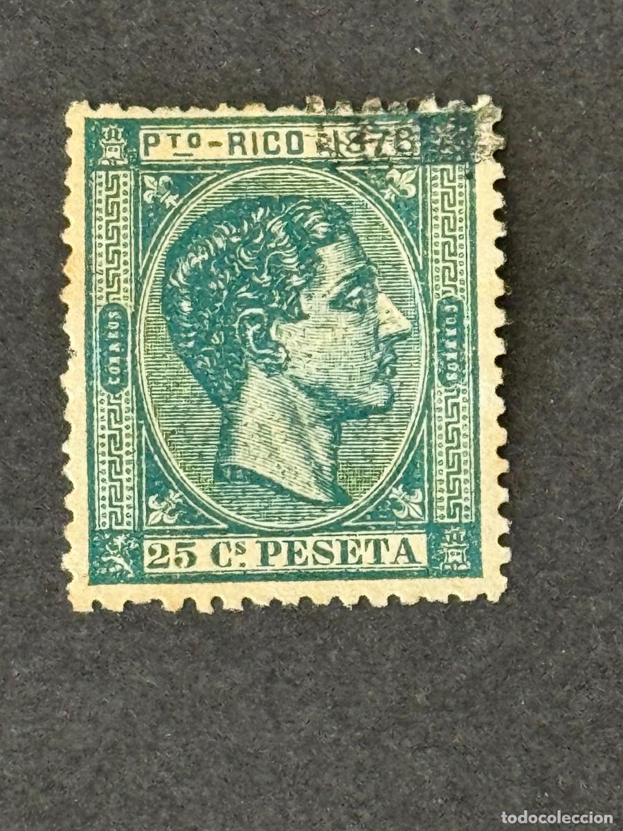Timbres: Puerto Rico, Alfonso XII, 1878, Edifil 20, usado