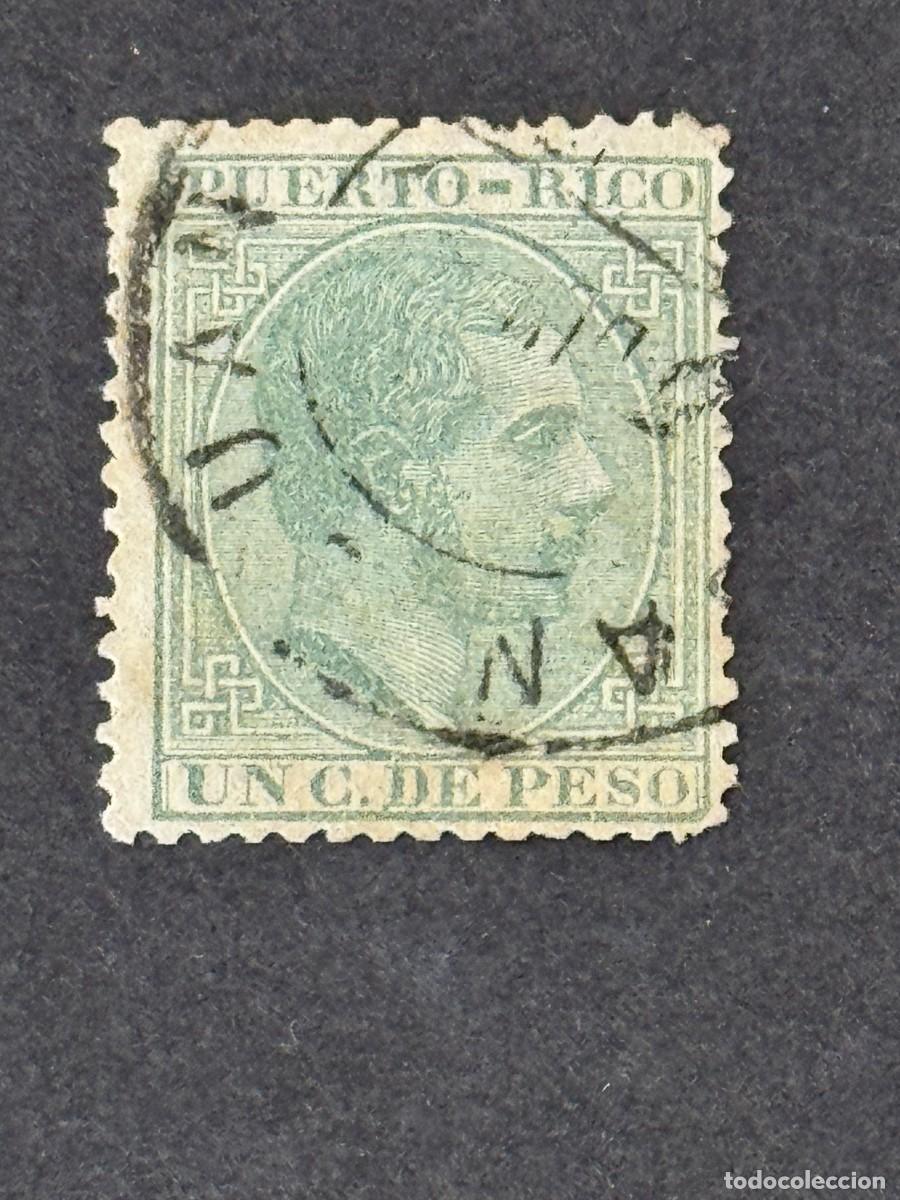 Sellos: Puerto Rico, Alfonso XII, 1882-1884, Edifil 61, usado
