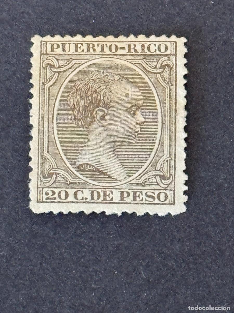 Sellos: Puerto Rico, Alfonso XIII, 1896-1897, Edifil 127, nuevo sin goma