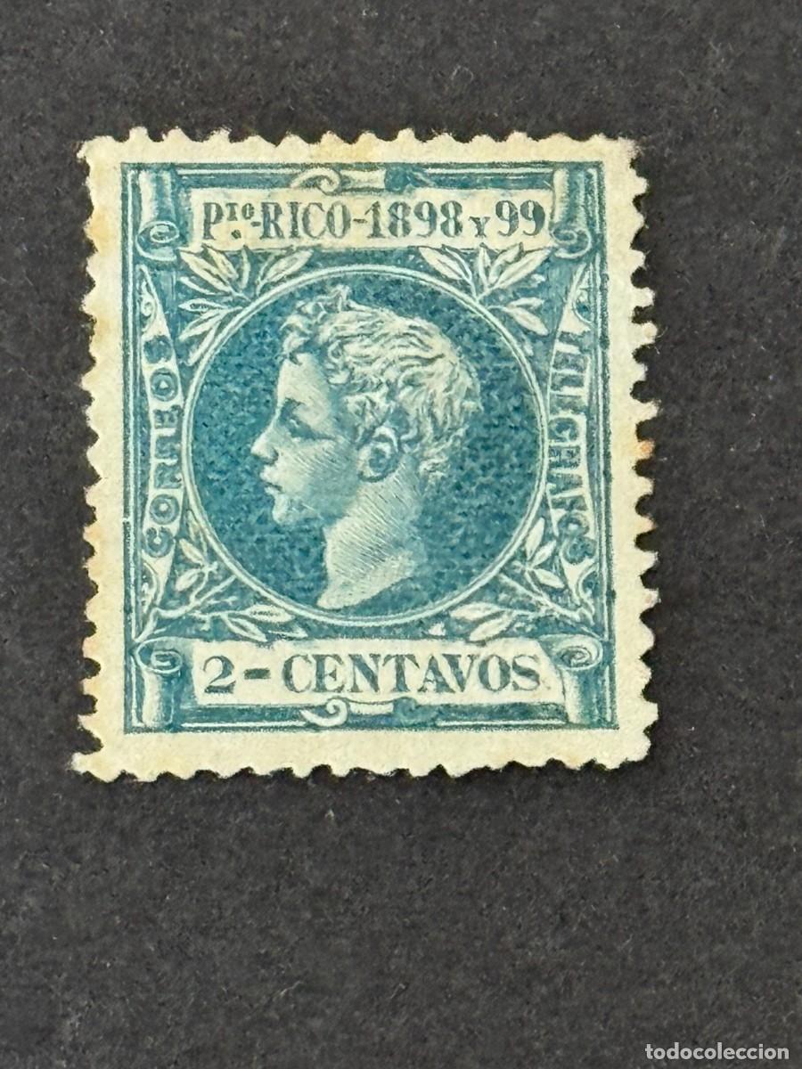 Sellos: Puerto Rico, Alfonso XIII, 1898, Edifil 136, nuevo sin goma