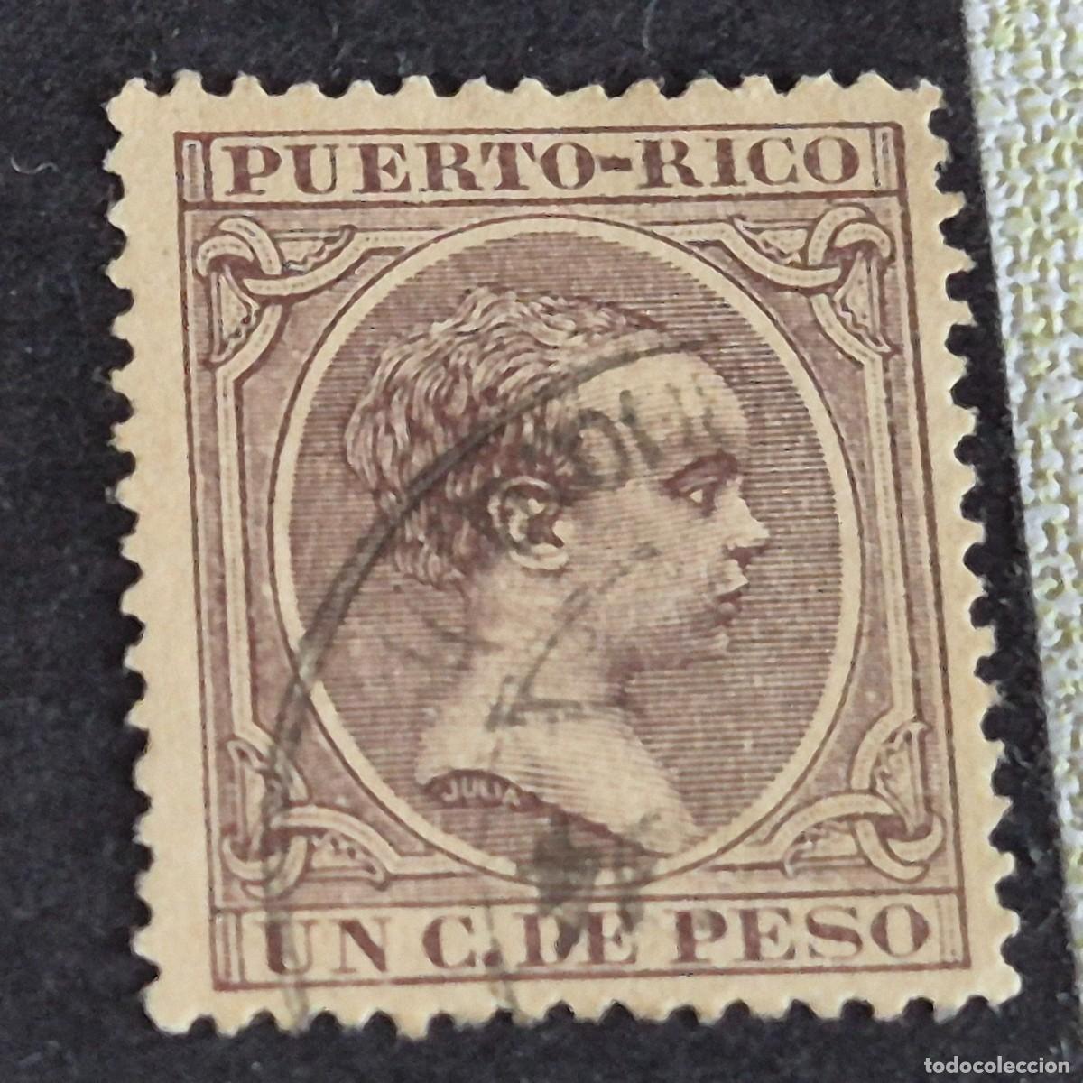 Sellos: ESPA&Ntilde;A, PUERTO RICO, 1894, ALFONSO XIII, EDIFIL 106, USADO, (LOTE AB)