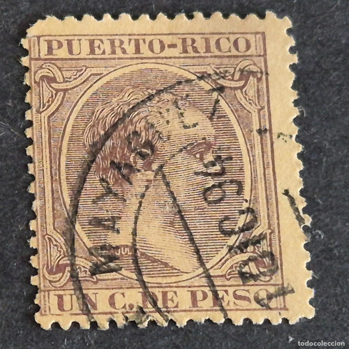 Sellos: ESPA&Ntilde;A, PUERTO RICO, 1894, ALFONSO XIII, EDIFIL 106, MATASELLO PLAYA DE MAYAG&Uuml;EZ, (LOTE AB)