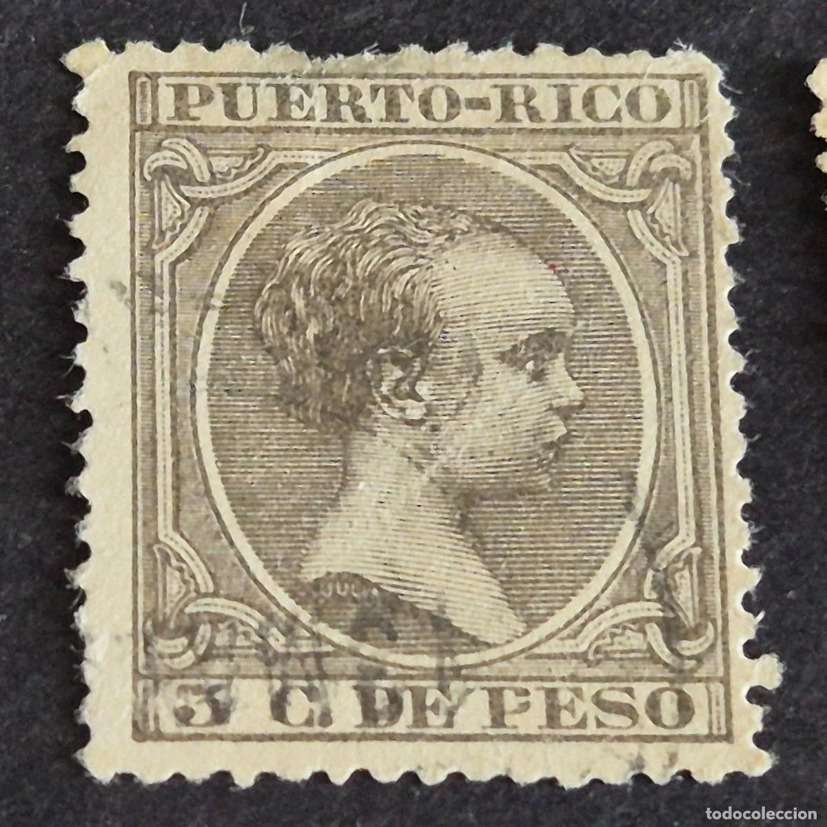 Sellos: ESPA&Ntilde;A, PUERTO RICO, 1894, ALFONSO XIII, EDIFIL 108, USADO, (LOTE AB)