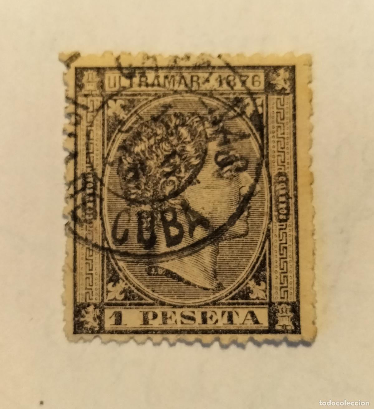Sellos: SELLO CUBA - COLONIA ESPA&Ntilde;OLA - ALFONSO XII - 1876 EDIFIL 38.