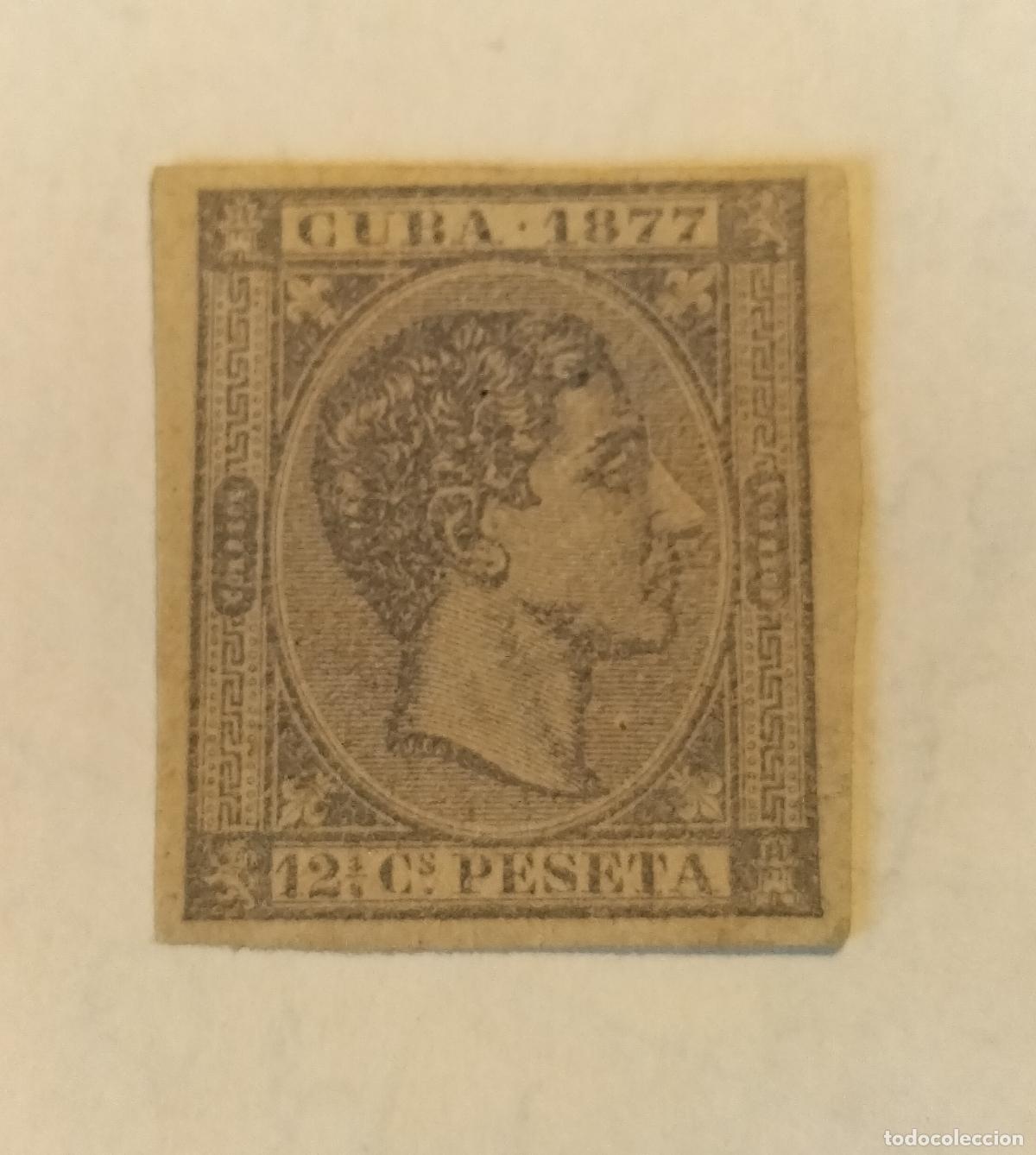 Sellos: SELLO CUBA - COLONIA ESPA&Ntilde;OLA - ALFONSO XII - 1877 EDIFIL 40 S.