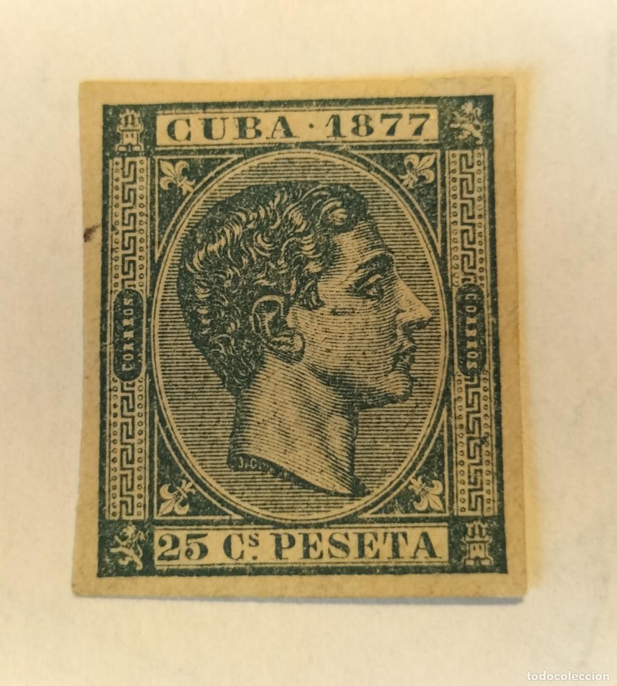 Sellos: SELLO CUBA - COLONIA ESPA&Ntilde;OLA - ALFONSO XII - 1877 EDIFIL 41 S.