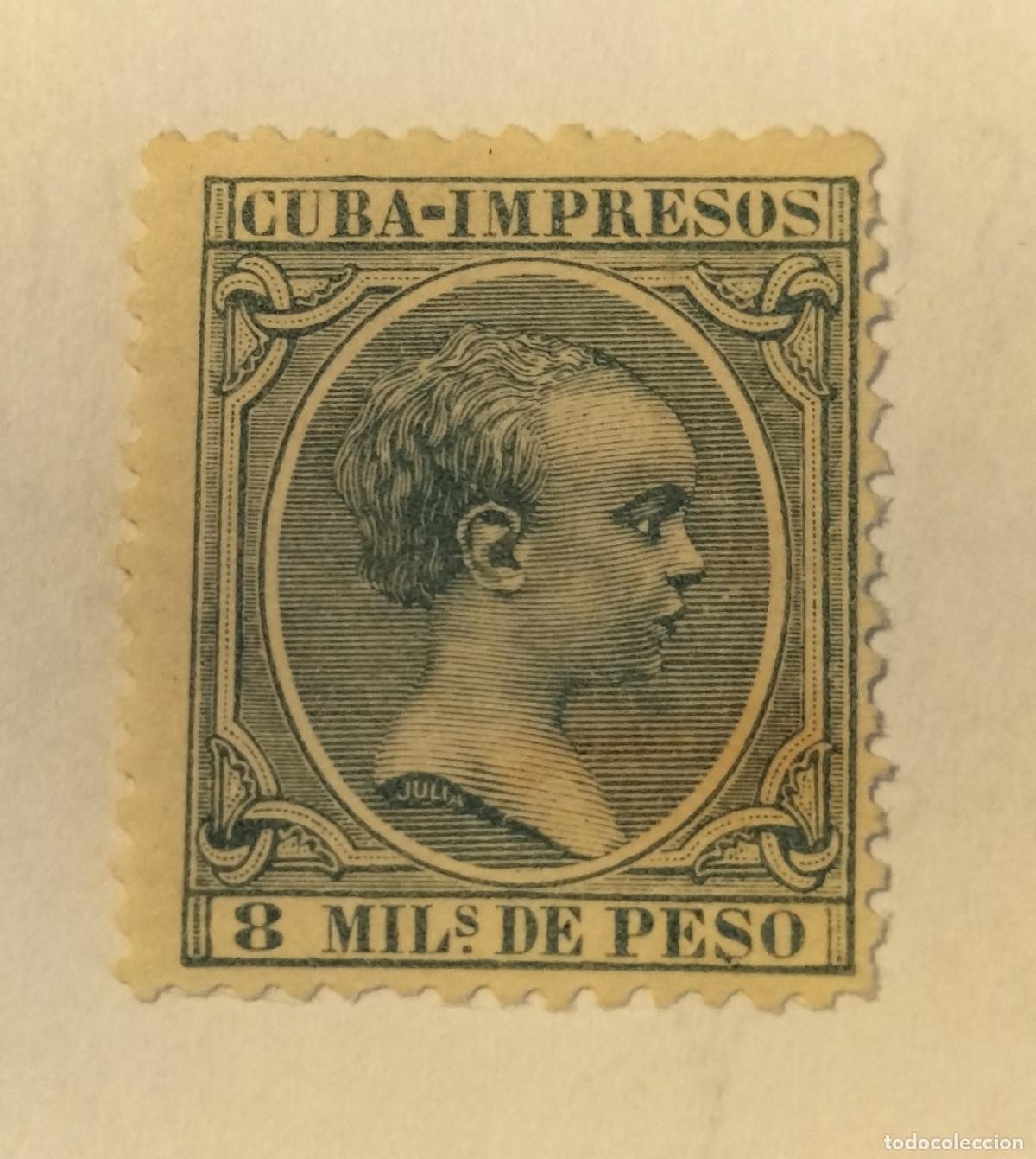 Sellos: SELLO CUBA - COLONIA ESPA&Ntilde;OLA - ALFONSO XIII - 1896-1897 EDIFIL 145.