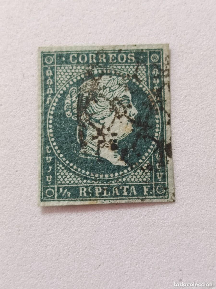 Sellos: Sellos excolonias espa&ntilde;olas Cuba 1855, Edifil 1