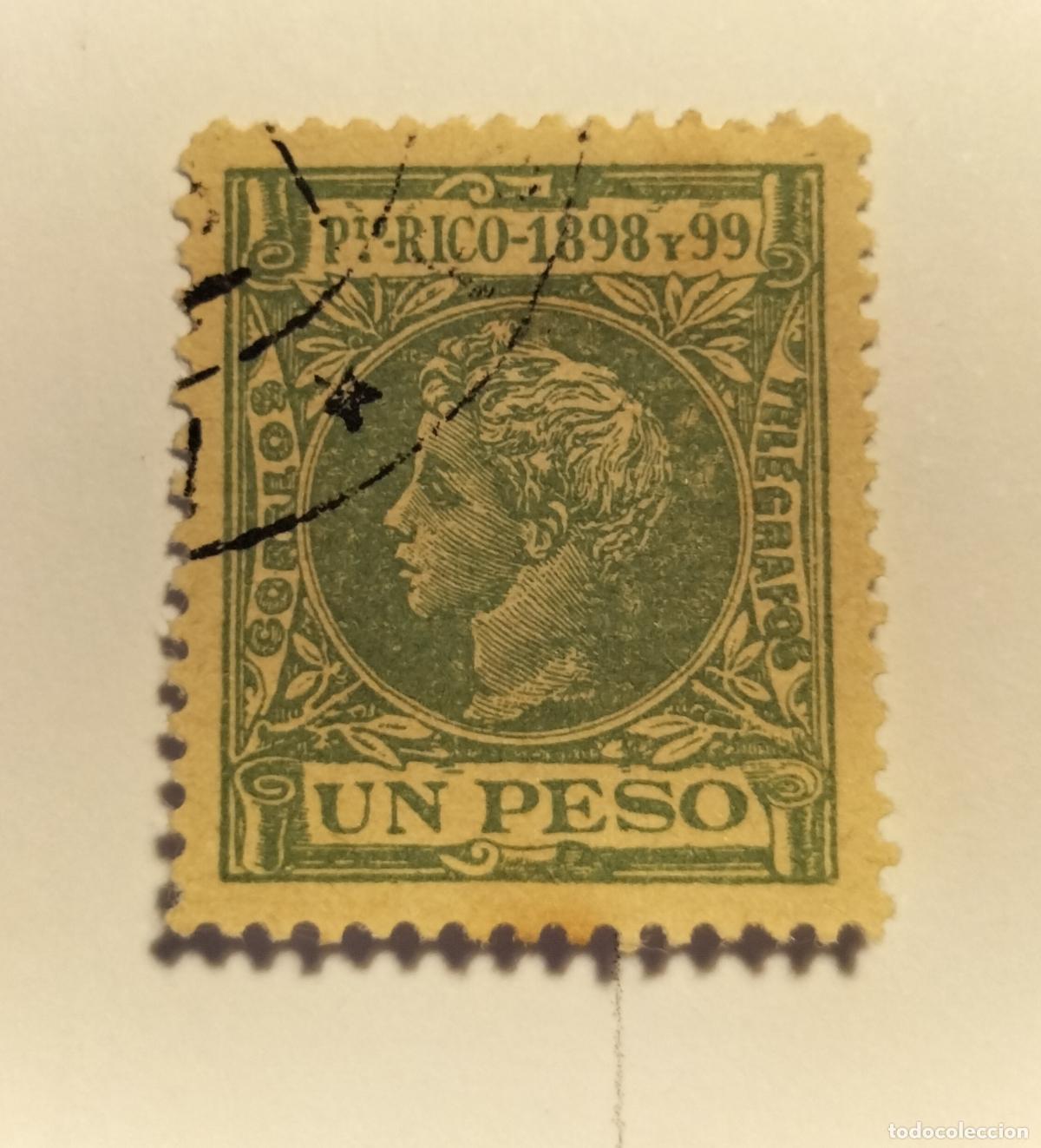 Sellos: SELLO PUERTO RICO - COLONIA ESPA&Ntilde;OLA - ALFONSO XIII- - 1898 - EDIFIL 148.