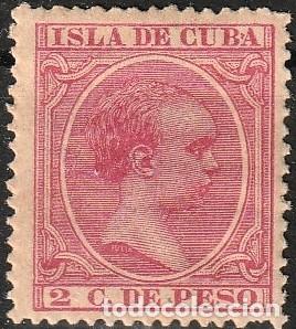 Sellos: Ultramar Espa&ntilde;ol edf n&ordm;137 Rosa 2ct.Sello nuevo sin fijasellos MNH.(Goma algo tonalizada) 1894