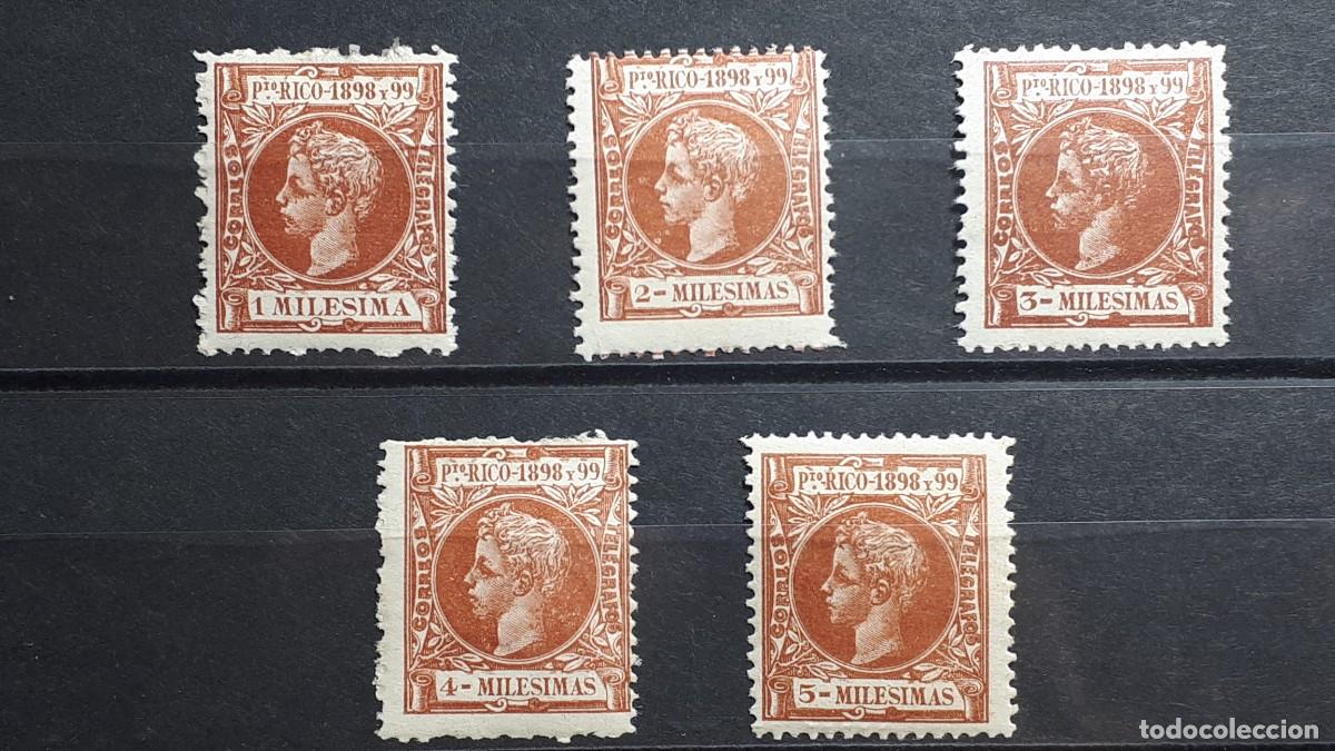 Sellos: PUERTO RICO. A&Ntilde;O 1898. *. EDIFIL 130/4