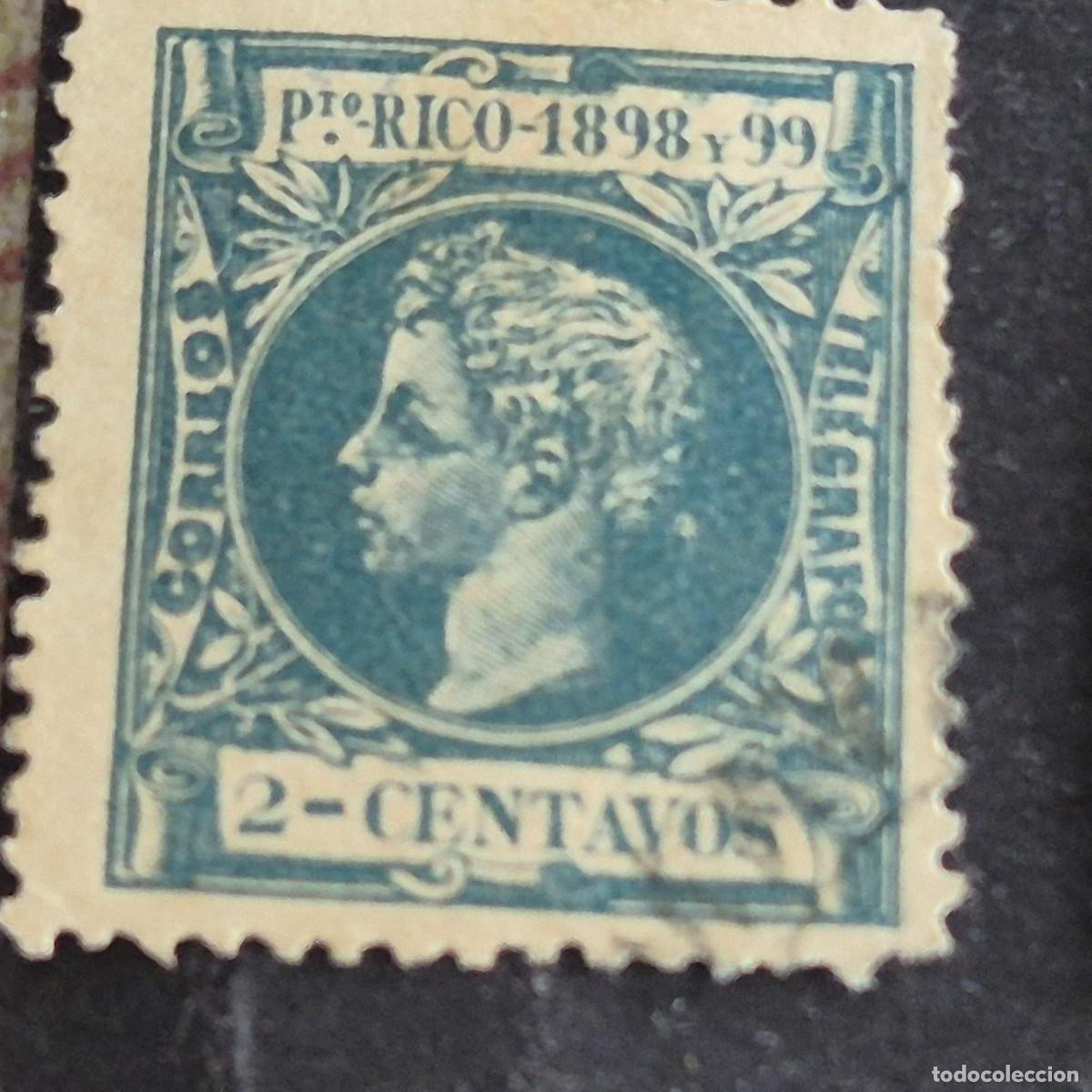 Sellos: ESPA&Ntilde;A, PUERTO RICO, 1898, ALFONSO XIII, EDIFIL 136, USADO, (LOTE AB)
