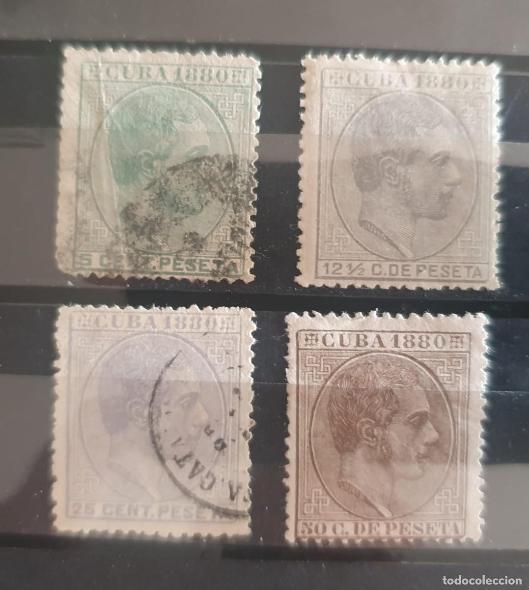Sellos: LOTE SELLOS CUBA 1880 ALFONSO XII NUEVOS Y USADOS LEER