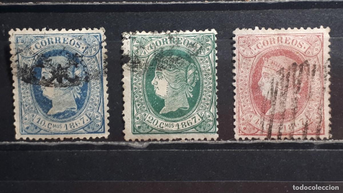 Sellos: CUBA. A&Ntilde;O 1867. &deg;. EDIFIL 19/21