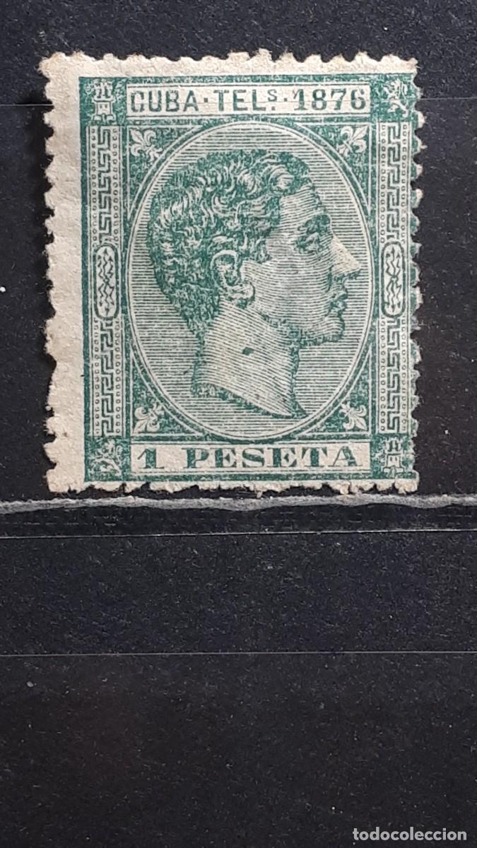 Sellos: CUBA. A&Ntilde;O 1876. (*). EDIFIL Telegrafos 35