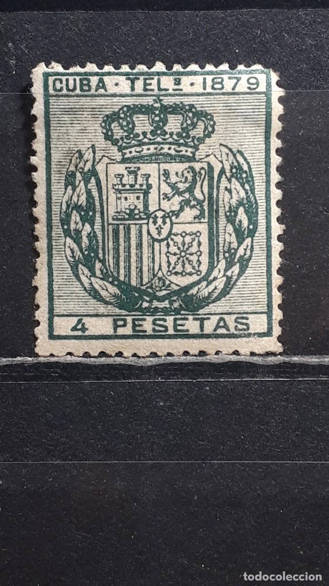 Sellos: CUBA. A&Ntilde;O 1879. *. EDIFIL Telegrafos 48