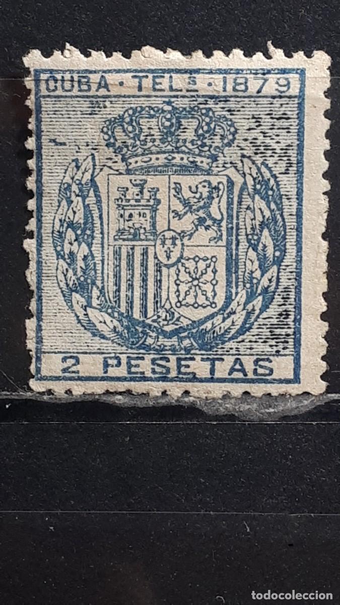Sellos: CUBA. A&Ntilde;O 1879. (*). EDIFIL Telegrafos 47