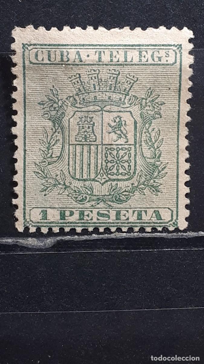 Sellos: CUBA. A&Ntilde;O 1875. (*). EDIFIL Telegrafos 32