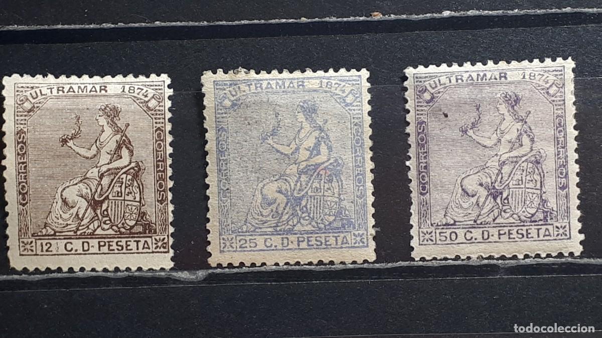 Sellos: CUBA. A&Ntilde;O 1874. (*)/*. EDIFIL 27/9