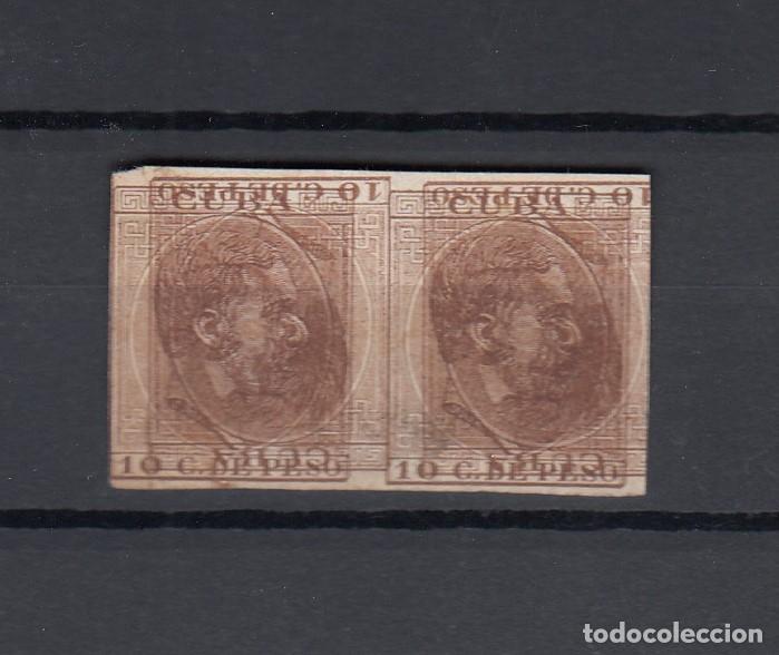 Sellos: CRCOL020 PAREJA SELLOS COLONIA CUBA CAT 72X CON MACULATURA