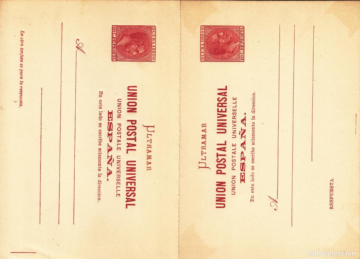 Sellos: CRCOL384 ENTERO POSTAL CUBA N&ordm; 3-6 RAROS