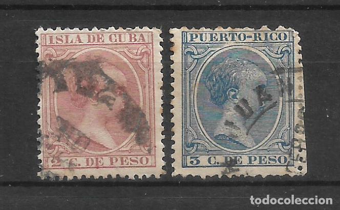 Sellos: espa&ntilde;a cuba edifil 125 puerto rico edifil 121 usado - 11/17