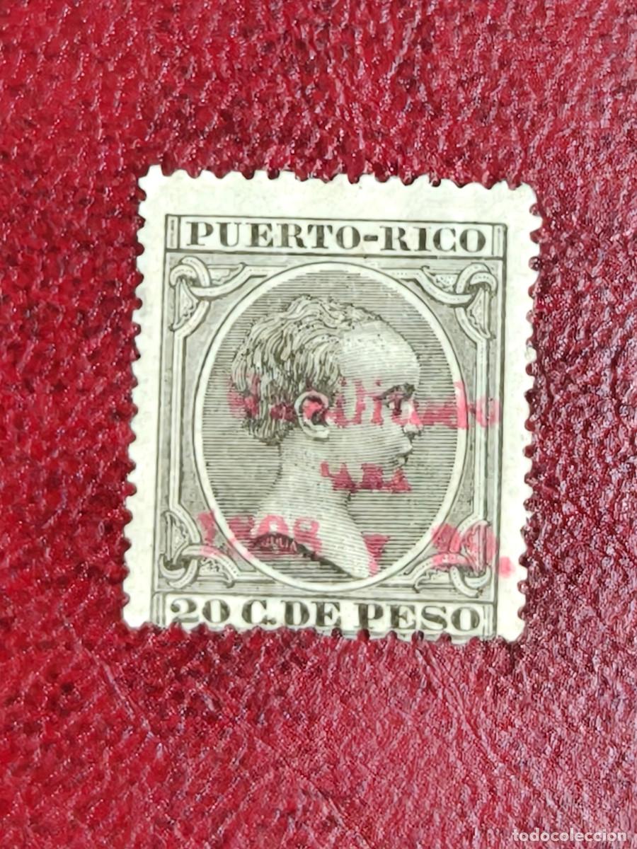 Sellos: ESPA&Ntilde;A SELLOS Puerto rico Edifil 172 Sobrecarga 1898 roja sellos Nuevos*