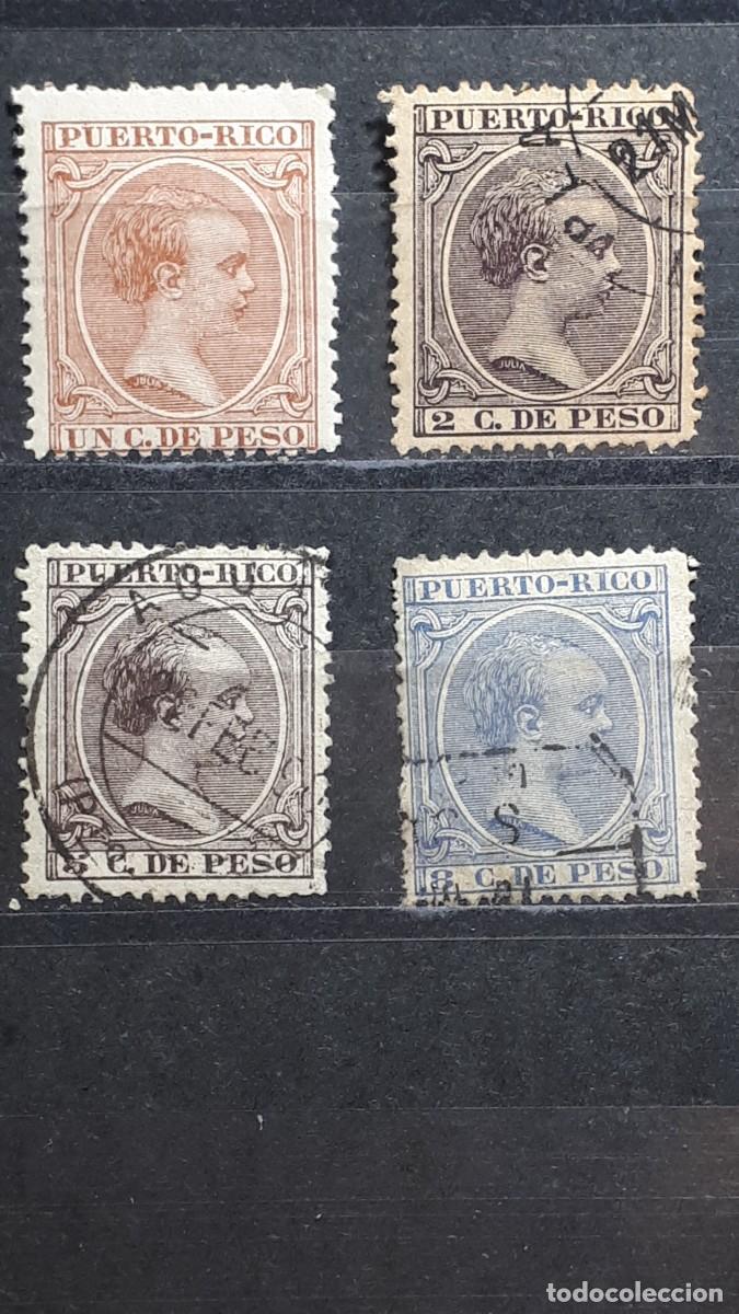 Sellos: PUERTO RICO. A&Ntilde;O 1890. */&deg;. EDIFIL 77/8, 80/1.