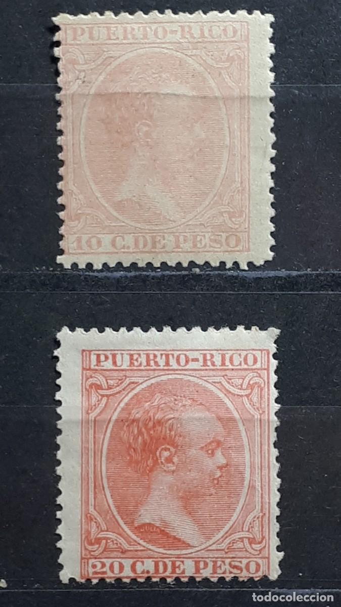 Sellos: PUERTO RICO. A&Ntilde;O 1890. *. EDIFIL 82/3