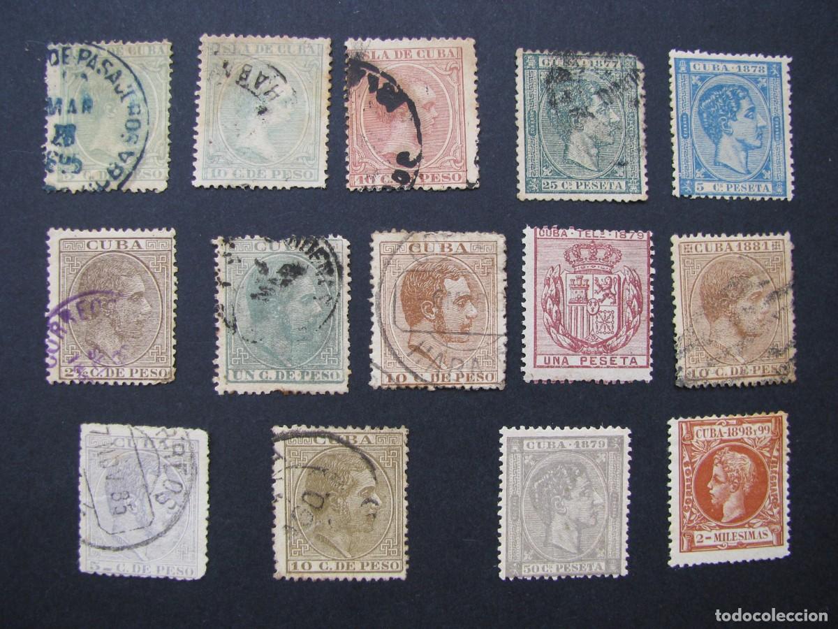 Sellos: LOTE DE SELLOS CUBA. 1877-1899.