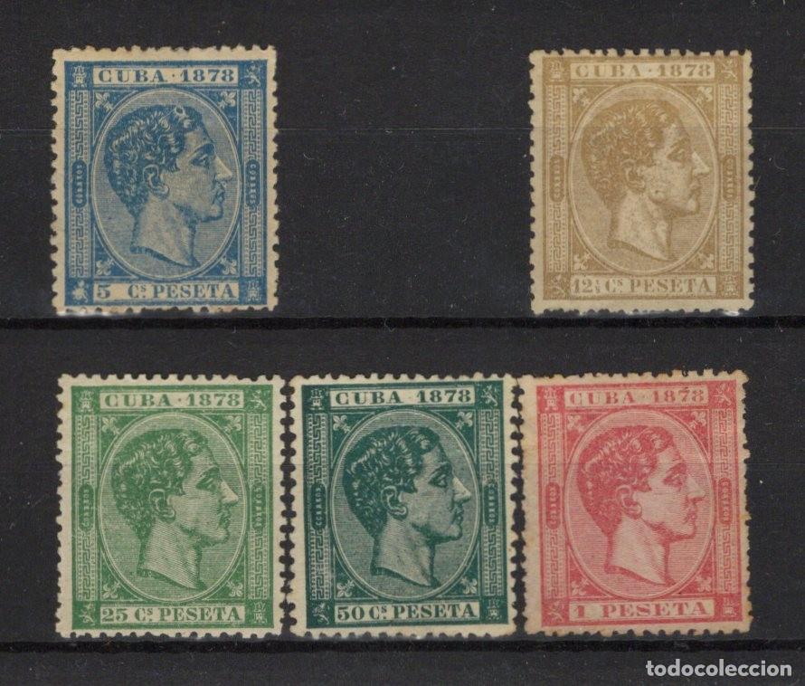Sellos: Sellos DEPENDENCIAS ESPA&Ntilde;OLAS CUBA a&ntilde;o 1878 Edifil 44/49* sellos originales en NUEVO sin 45 v.c. 45&euro;