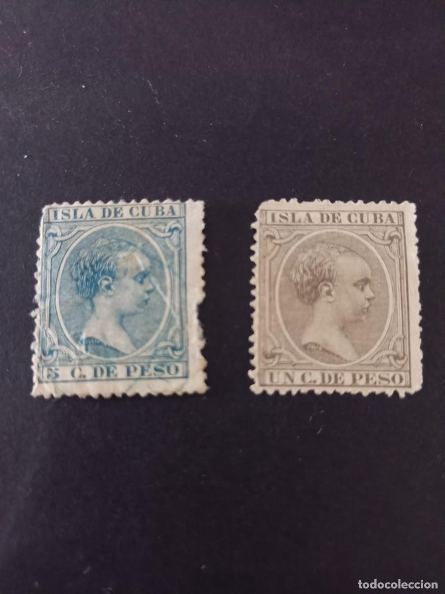 Sellos: Colonias. Isla de Cuba, Un c. de peso y 5c. de peso