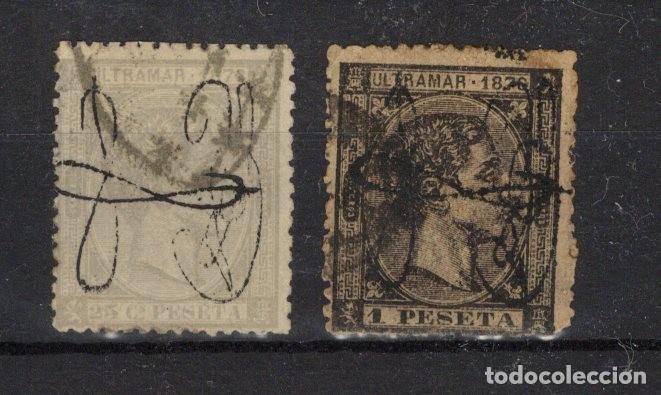 Selos: Sellos DEPENDENCIAS ESPA&Ntilde;OLAS PUERTO RICO a&ntilde;o 1876 Edifil 11/12&ordm; SERIE COMPLETA v.c. 45 &euro;