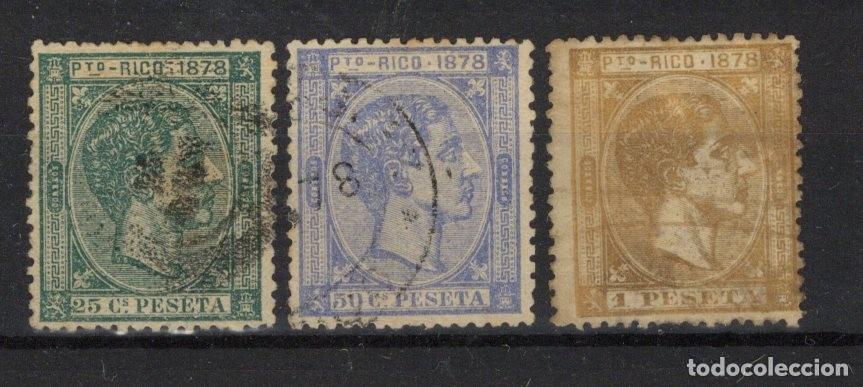 Selos: Sellos DEPENDENCIAS ESPA&Ntilde;OLAS PUERTO RICO a&ntilde;o 1878 Edifil 20/22&ordm; v.c. 16 &euro;