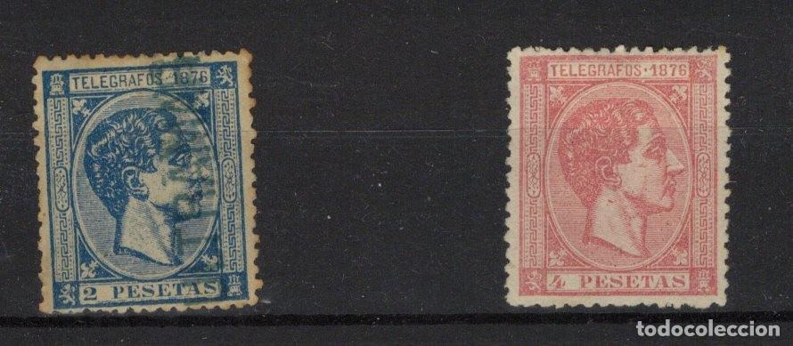 Selos: Sellos DEPENDENCIAS ESPA&Ntilde;OLAS PUERTO RICO telegrafos a&ntilde;o 1876 EDIFIL 11 y 13 *-&ordm; v.c. 60 &euro;