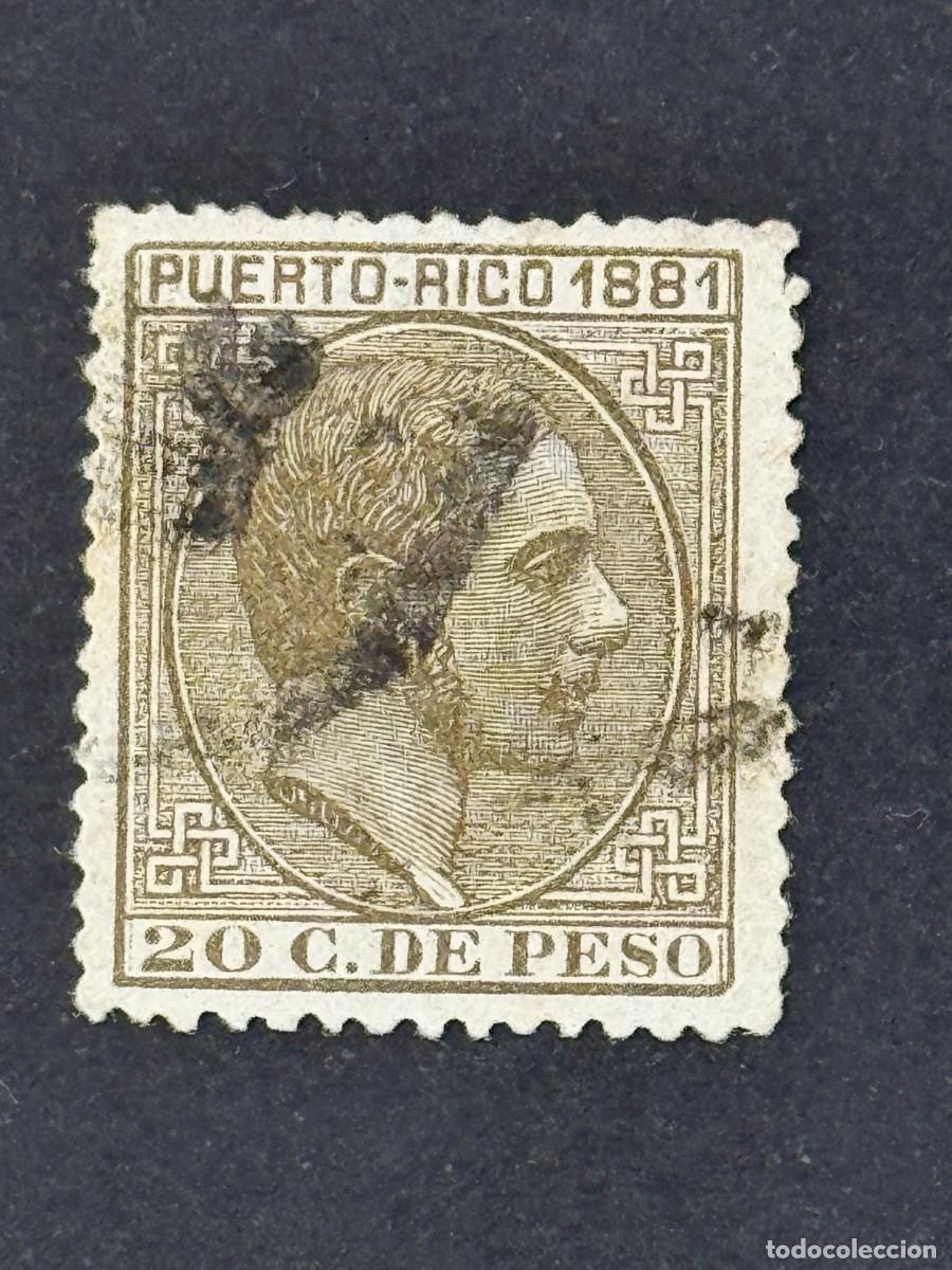 Stamps: Puerto Rico, Alfonso XII, 1881, Edifil 54, usado