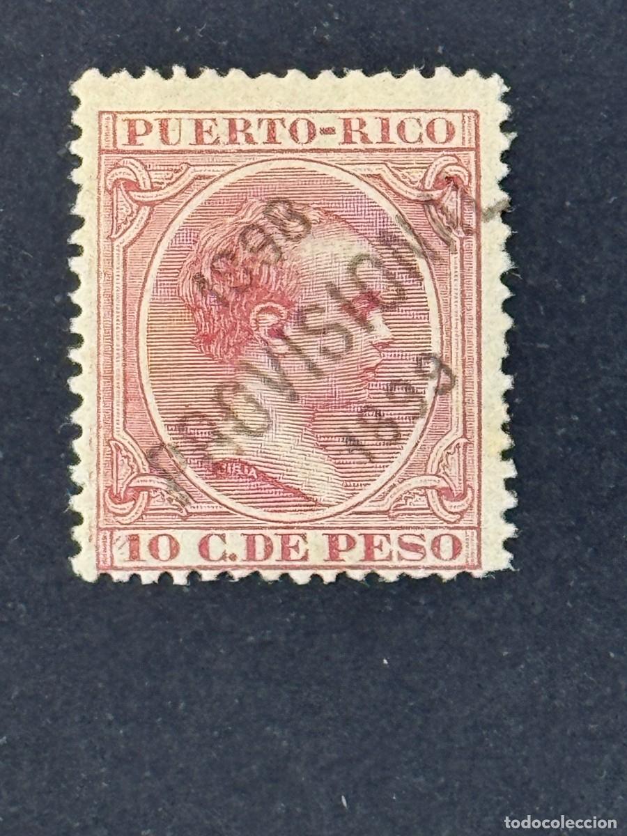 Sellos: Puerto Rico, Alfonso XIII, 1898, Edifil 172, nuevo con fijasellos